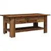 Image de vidaXL Table basse imitation vieux bois 102x55x42 cm Bois composite