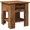 Image de vidaXL Table basse imitation vieux bois 40x40x42 cm Bois composite