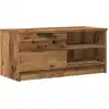 Image de vidaXL Armoire TV aspect bois ancien 80x35x36,5 cm Bois composite
