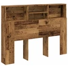 Image de vidaXL Tête de lit avec espace de rangement imitation vieux bois 140x19x103,5 cm