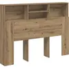 Image de vidaXL Armoire de tête de lit en chêne Artisan 140 x 19 x 103,5 cm