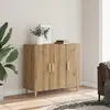Image de vidaXL Sideboard Chêne Artisan 90x34x80 cm Bois composite
