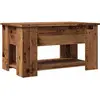Image de vidaXL Table basse imitation vieux bois 79x49x41 cm Bois composite