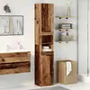 Image de vidaXL Armoire de salle de bain aspect bois ancien 32x34x188,5 cm Bois composite