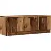 Image de vidaXL Armoire TV imitation vieux bois 102x35x36,5 cm Matériau dérivé du bois