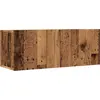 Image de vidaXL Armoires murales TV 2 pcs. Aspect vieux bois 80x30x30 cm
