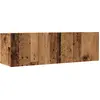 Image de vidaXL Armoires murales TV 2 pcs. Aspect vieux bois 100x30x30 cm