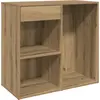 Image de vidaXL Armoire à cosmétiques Artisan-Chêne 80x40x75 cm Bois composite