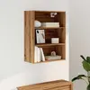Image de vidaXL Étagère murale Chêne Artisan 69,5x32,5x90 cm