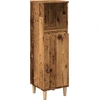 Image de vidaXL Armoire de salle de bain imitation vieux bois 30x30x100 cm Bois composite
