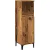 Image de vidaXL Armoire de salle de bain imitation vieux bois 30x30x100 cm Bois composite