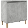 Image de vidaXL Armoire sous lavabo gris béton 58x33x60 cm Bois composite