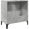 Image de vidaXL Armoire sous lavabo gris béton 58x33x60 cm Bois composite