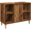 Image de vidaXL Armoire de salle de bain imitation vieux bois 80x33x60 cm Bois composite