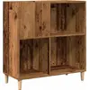 Image de vidaXL Armoire à panneaux aspect bois ancien 84,5x38x89 cm Matériau dérivé du bois