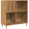 Image de vidaXL Armoire à panneaux Artisan-Chêne 84,5x38x89 cm Bois composite