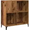 Image de vidaXL Armoire à panneaux aspect bois ancien 84,5x38x89 cm Matériau dérivé du bois
