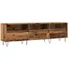 Image de vidaXL Armoire TV imitation vieux bois 150x30x44,5 cm Matériau dérivé du bois