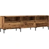 Image de vidaXL Armoire TV imitation vieux bois 150x30x44,5 cm Matériau dérivé du bois