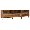 Image de vidaXL Armoire TV imitation vieux bois 150x30x44,5 cm Matériau dérivé du bois