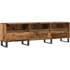 Image de vidaXL Armoire TV imitation vieux bois 150x30x44,5 cm Matériau dérivé du bois