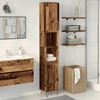 Image de vidaXL Armoire de salle de bain imitation vieux bois 30x30x190 cm Bois composite