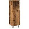 Image de vidaXL Armoire de salle de bain imitation vieux bois 30x30x100 cm Bois composite