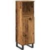 Image de vidaXL Armoire de salle de bain imitation vieux bois 30x30x100 cm Bois composite