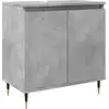 Image de vidaXL Armoire de salle de bain gris béton 58 x 33 x 60 cm Bois composite