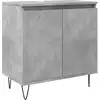 Image de vidaXL Armoire de salle de bain gris béton 58 x 33 x 60 cm Bois composite
