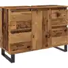 Image de vidaXL Armoire sous lavabo imitation vieux bois 80x33x60 cm Matériau bois