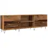 Image de vidaXL Armoire TV imitation vieux bois 150x30x50 cm Matériau dérivé du bois