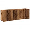 Image de vidaXL Armoires murales TV 2 pcs. Aspect vieux bois 60x30x41 cm