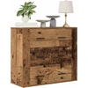 Image de vidaXL Sideboard imitation vieux bois 80x33x70 cm Bois composite