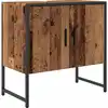 Image de vidaXL Meuble sous-lavabo aspect bois ancien 60x33x60 cm Bois composite