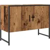 Image de vidaXL Armoire sous lavabo imitation vieux bois 80x33x60 cm Matériau bois