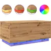 Image de vidaXL Table basse avec lampes LED Chêne Artisan 90x50x40 cm