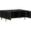 Image de vidaXL Table basse noire 100x54x40 cm Bois composite