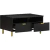 Image de vidaXL Table basse noire 80x54x40 cm bois composite