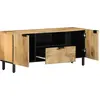 Image de vidaXL Armoire TV marron 105x33x46 cm bois massif mangue