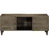 Image de vidaXL Table basse gris clair 100x54x40 cm bois massif mangue