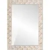 Image de Miroir de salle de bain vidaXL, finition blanche délavée, 50 x 70 x 2,5 cm
