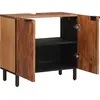 Image de vidaXL Armoire pour lavabo Marron 62 x 33 x 58 cm Bois massif Mango