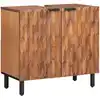 Image de Vidaxl Meuble Sous Lavabo De Salle De Bain Marron 62 X 33 X 58 Cm