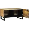 Image de Table basse marron 80 X 50 X 40 Cm Bois de manguier massif Lumarko !