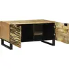 Image de Table basse - 80 X 50 X 40 Cm, Bois de manguier massif Lumarko