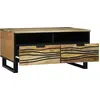 Image de Table basse - 80 X 54 X 40 Cm - Bois de manguier durable Lumarko