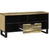 Image de vidaXL : Meuble TV, 105 x 33 x 46 cm, marron, panneaux de particules