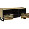 Image de vidaXL : Meuble TV, 100 x 33 x 46 cm, bois composite, couleur naturelle