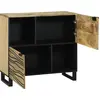 Image de vidaXL Buffet brun 80 x 33 x 75 cm bois de manguier massif